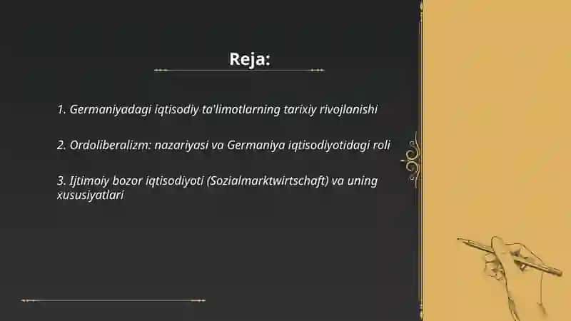 Germaniyadagi iqtisodiy talimotlar xususiyatlari 2
