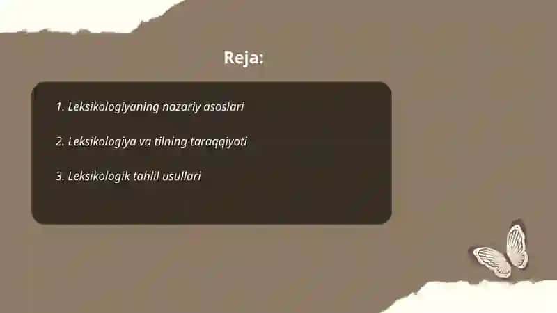 Leksikologiyani oʻrganish metodlari 2