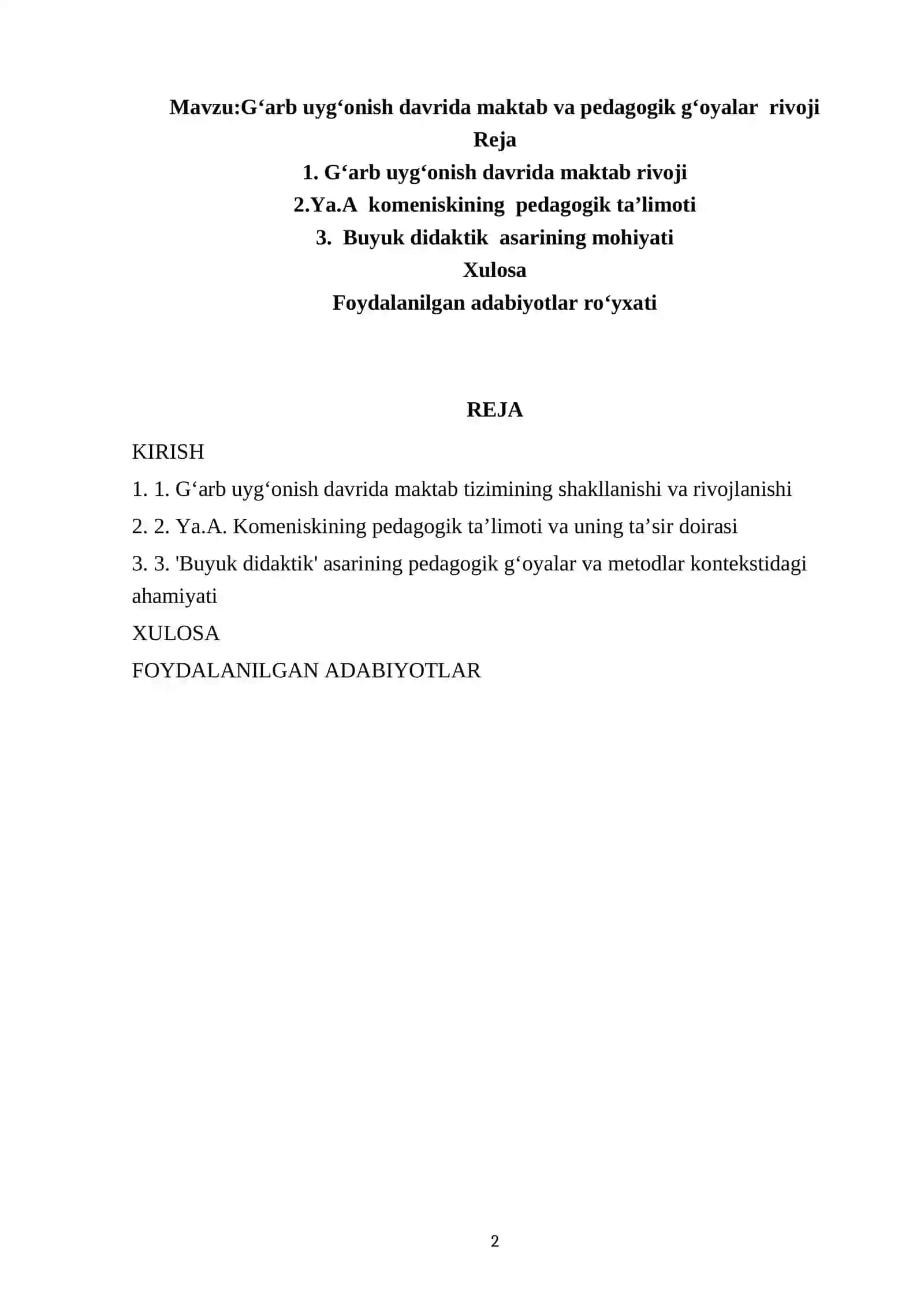 Gʻarb uygʻonish davrida maktab va pedagogik gʻoyalar rivoji 2