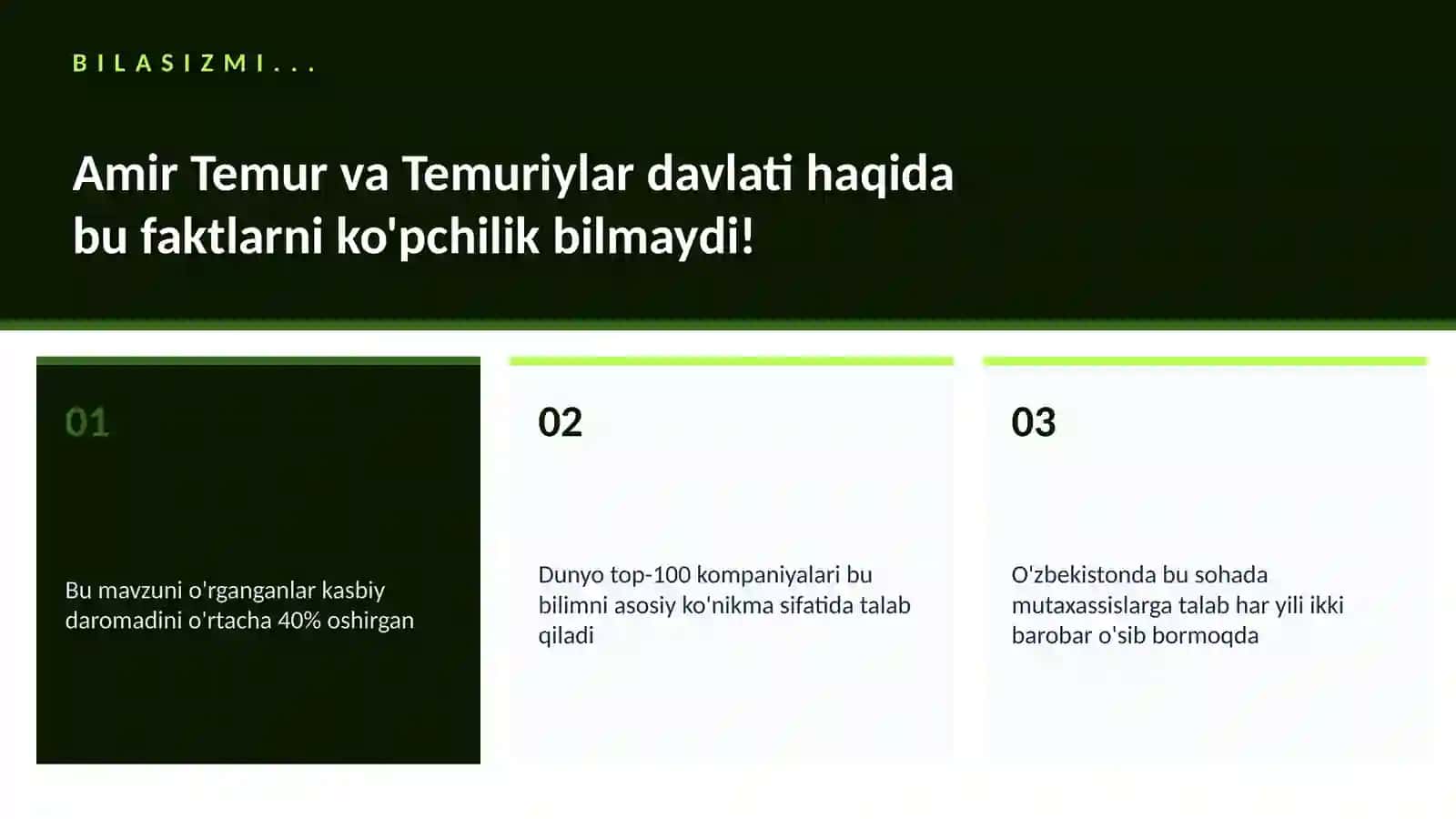 Amir Temur va Temuriylar davlati 2