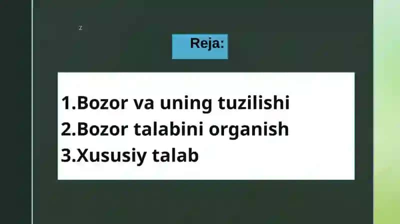 Xususiy talab va bozor talabi 2