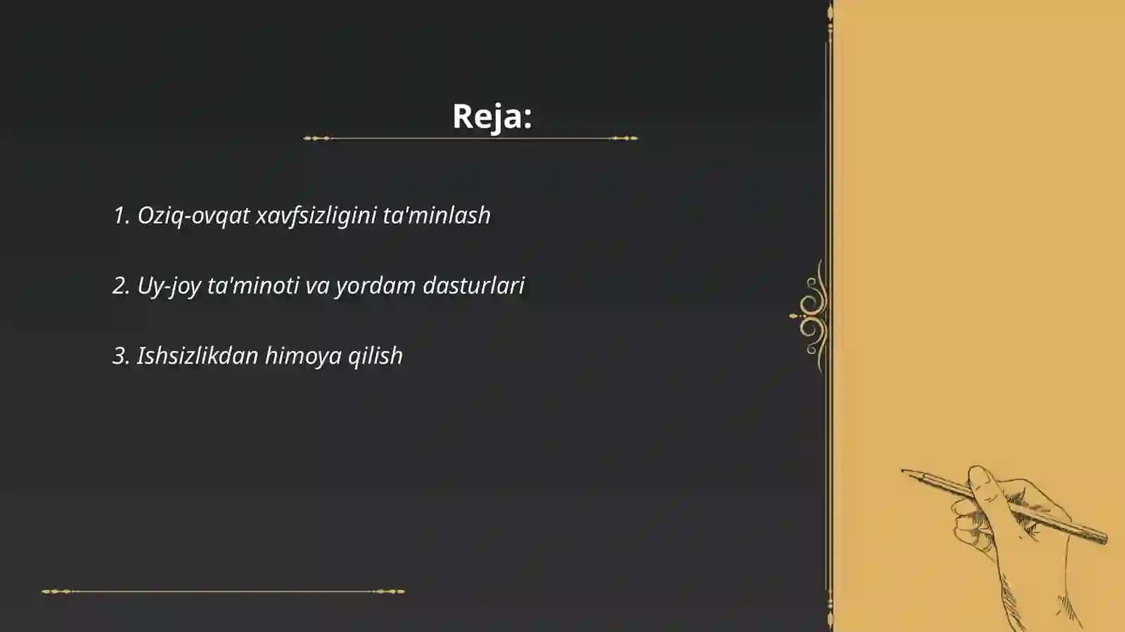 Oziq-ovqat xavfsizligini ta'minlash 2
