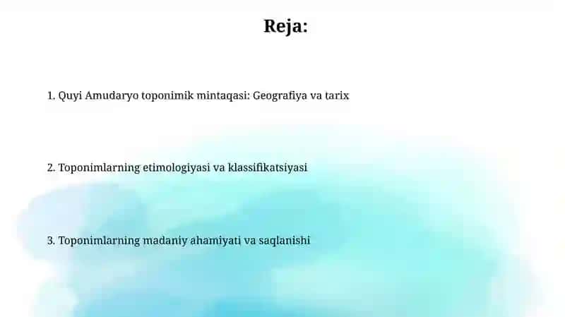 Quyi Amudaryo toponimik rayoni 2