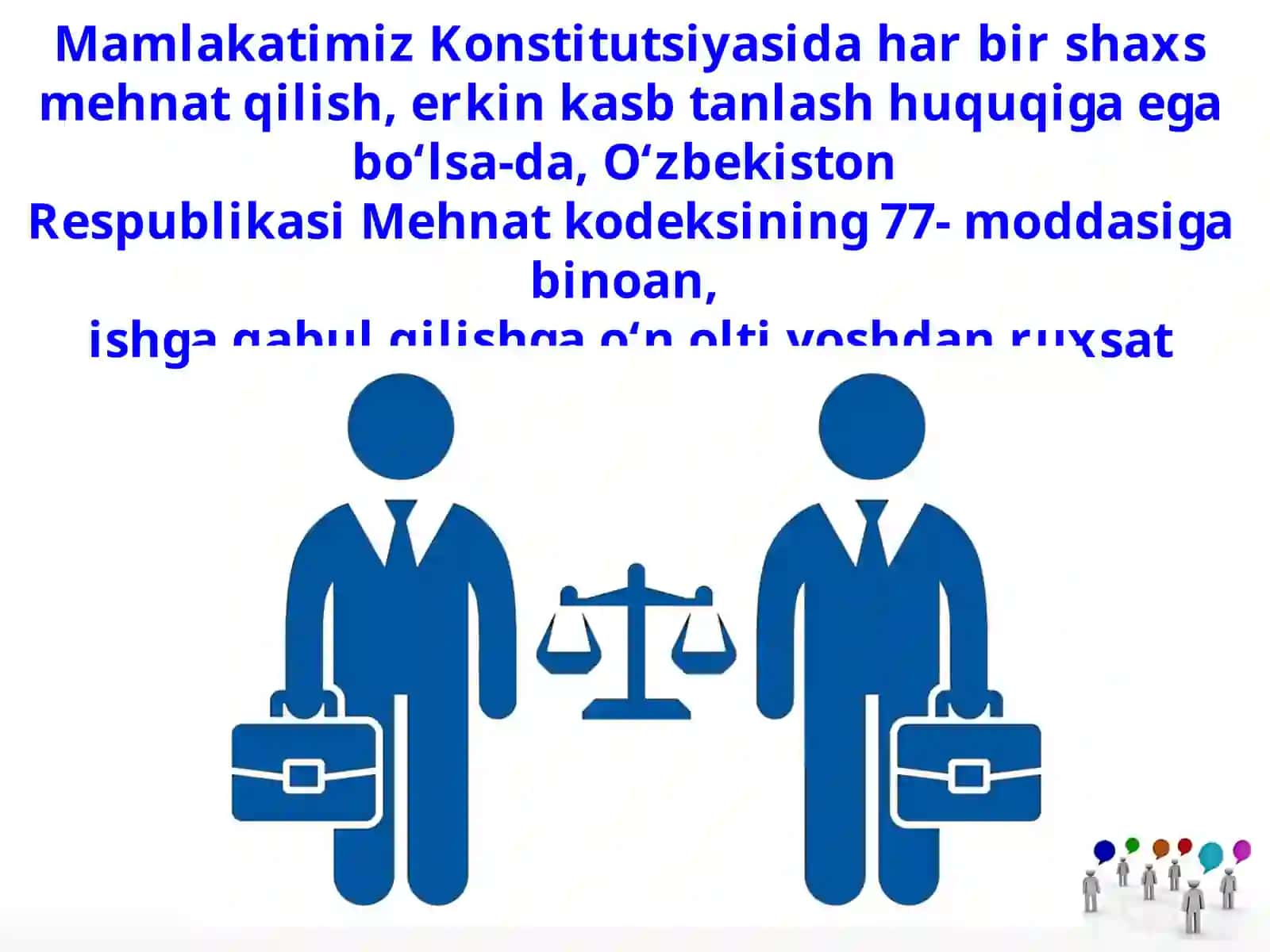 Mehnat qonunchiligida voyaga yetmaganlarning huquqlari 2
