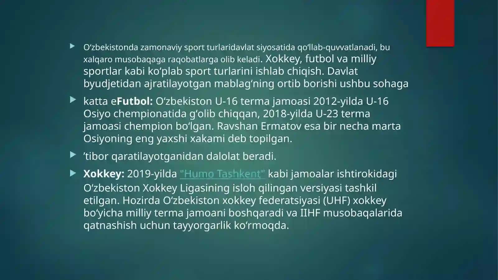 Oʻzbekistondazamonaviysportturlarinirivojlanishi 2