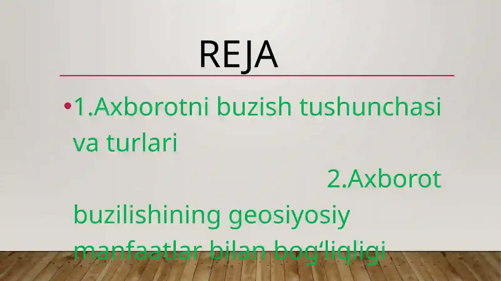 Axborotni Buzilishi va Geosiyosiy Manfaatlari 2
