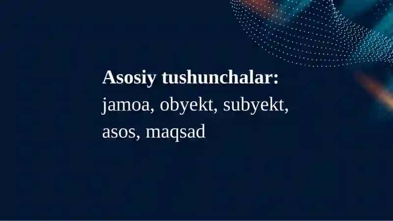 JAMOA TARBIYA OBYEKTI VA SUBYEKTI  SIFATIDA 2