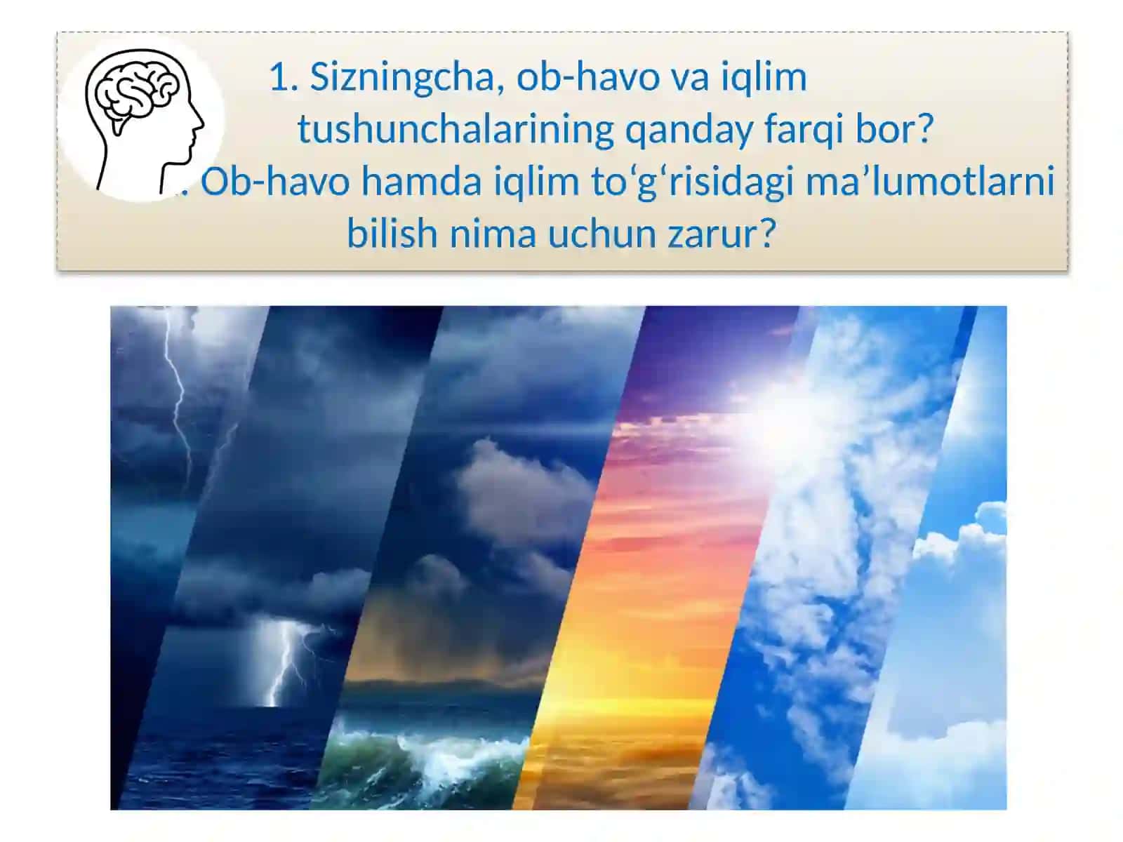 O‘zbekiston iqlimining o‘ziga xos jihatlari 2