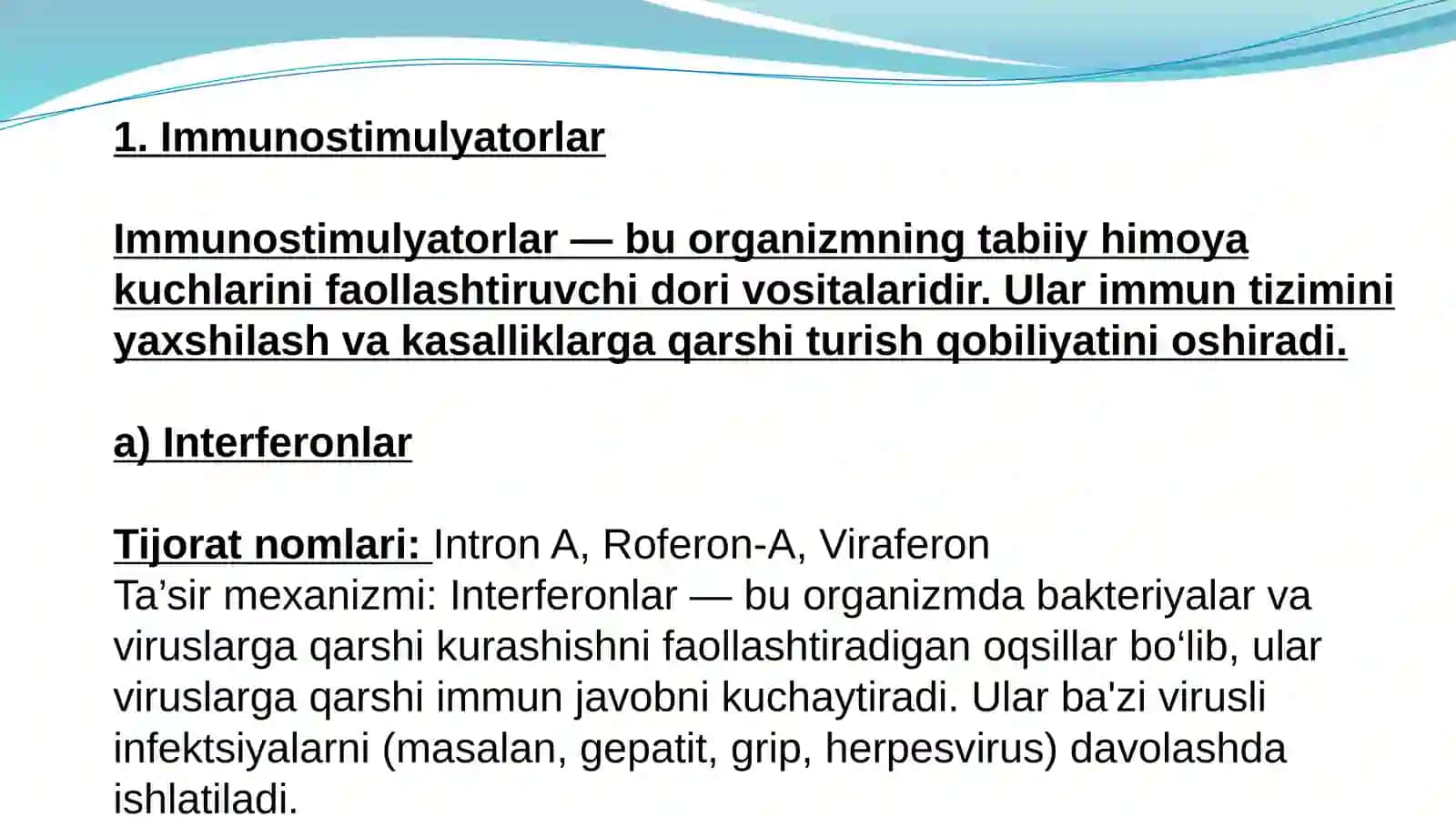 Immunostimulyatorlar 2