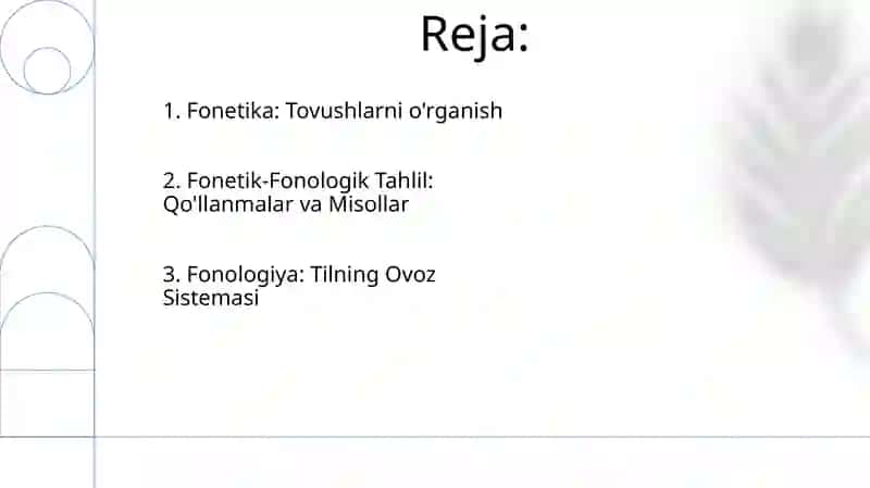 Tilning fonetik-fonologik sathi 2