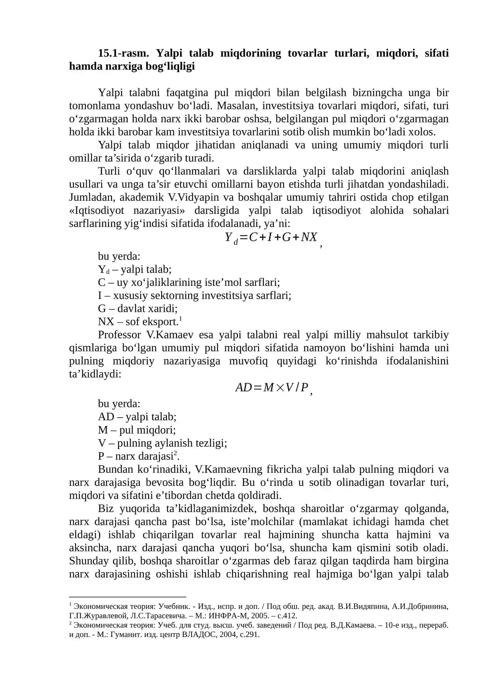 Yalpi talab va yalpi taklif 2