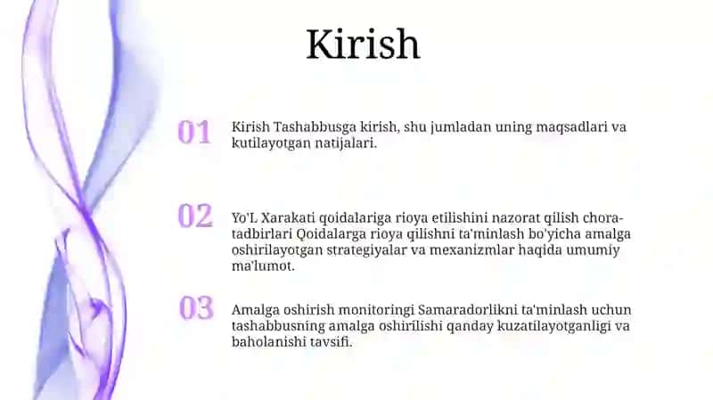 Yo’L Xarakati Qoidalariga Rioya Qilishni Nazorat Qilish 2
