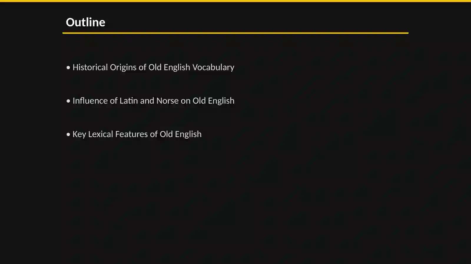Old english vocabulary 2