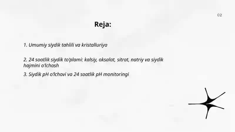 Buyrak tosh kasalligi laborator diagnostikasi 2