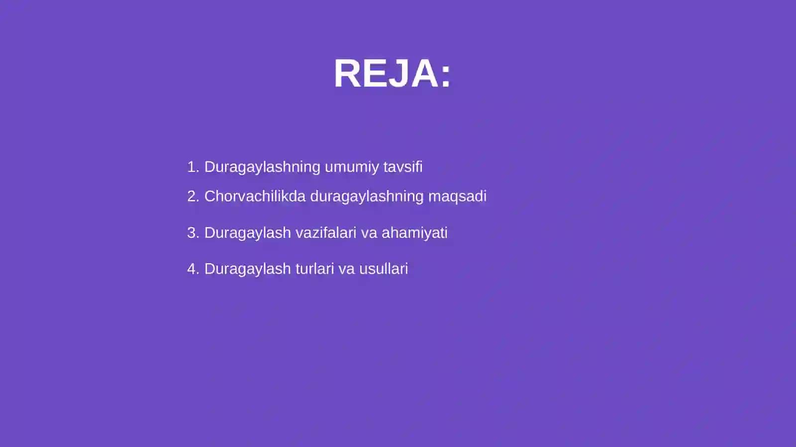 Duragaylash chorvachilikda 2