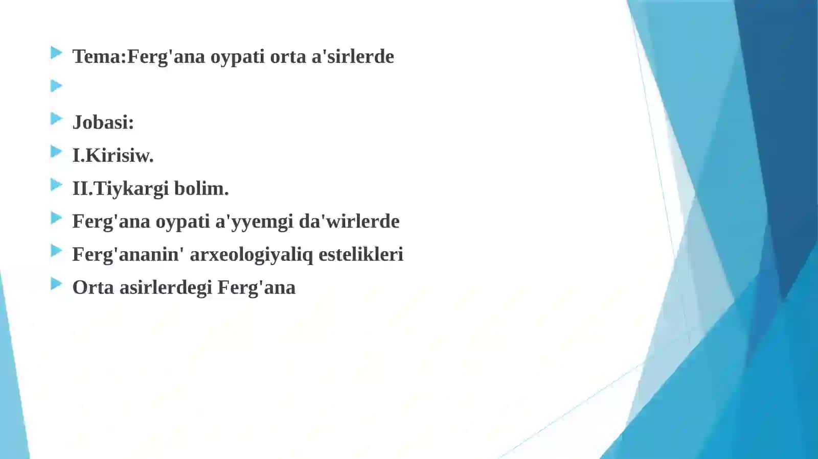 Ferg'ana Oypatlarida 2