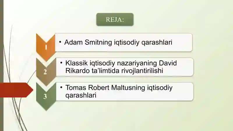 Klassik iqtisodiy nazariyalar 2