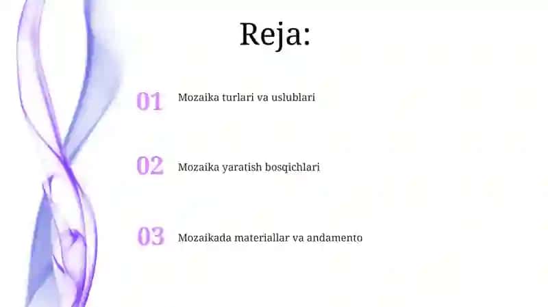 Mozaika turlari va yasalish bosqichlari 2