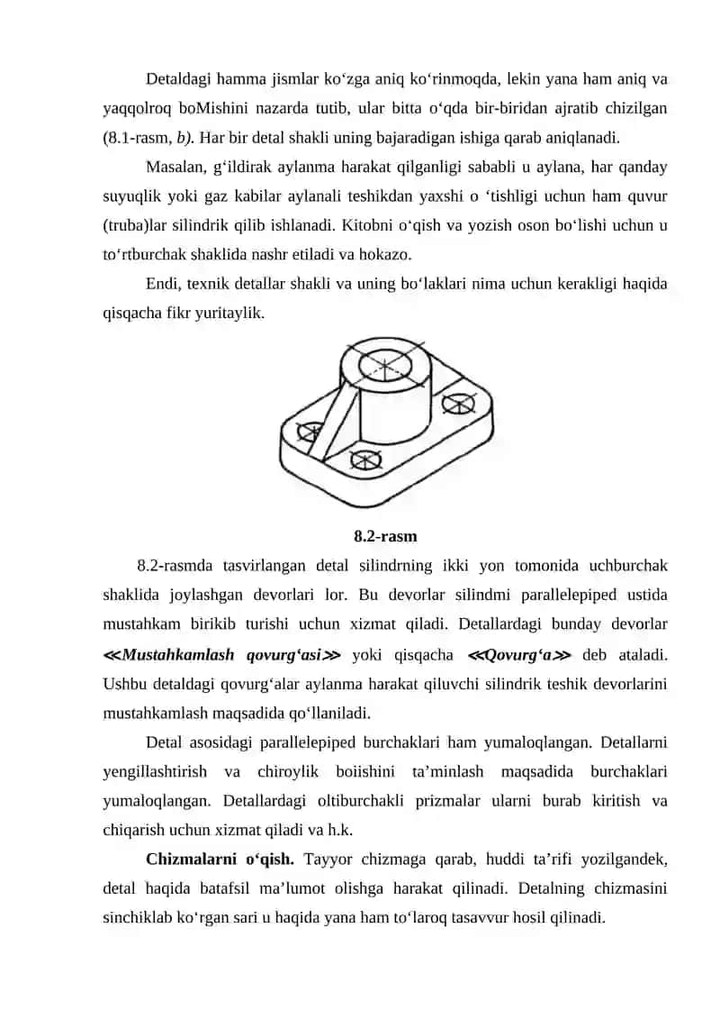 Berilgan detalga yozma tavsif yozish 2