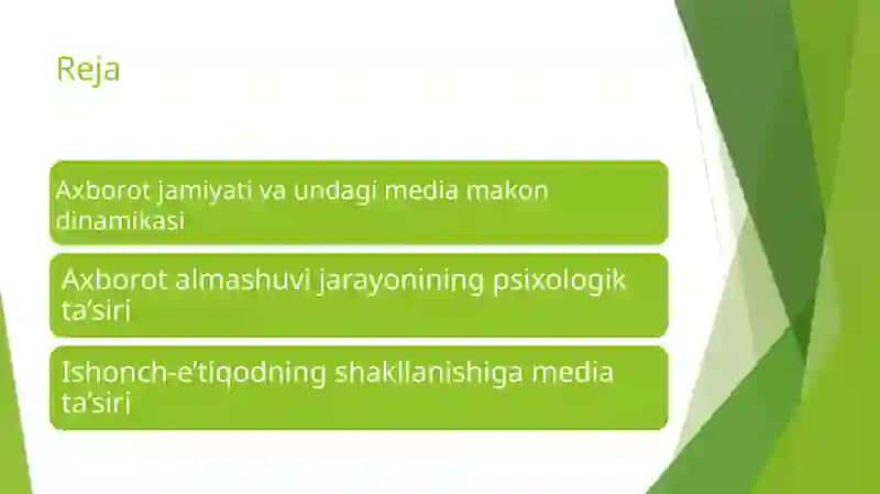 Media makon va axborot almashuvining ishonch-e’tiqodni shaklantirishga ta’siri 2