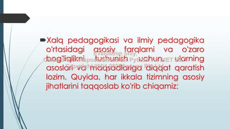 Xalq pedagogikasi va ilmiy pedagogikaning asosiy farqlari 2