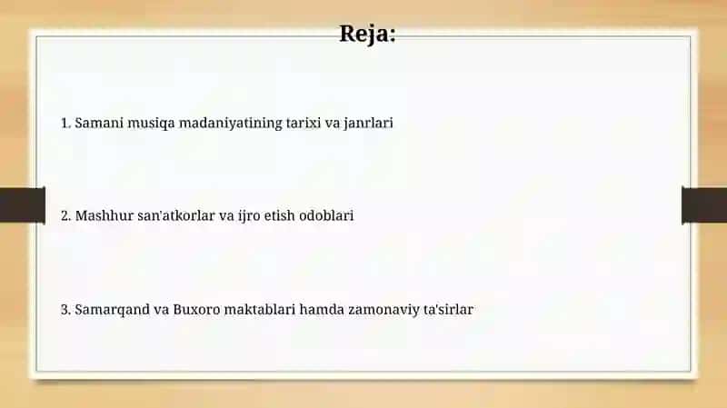 Somoniylar Musiqa Madaniyati 2