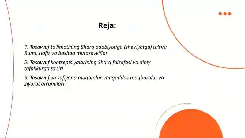 Tasavvuf ta'limotining sharq madaniyatiga ta'siri 2