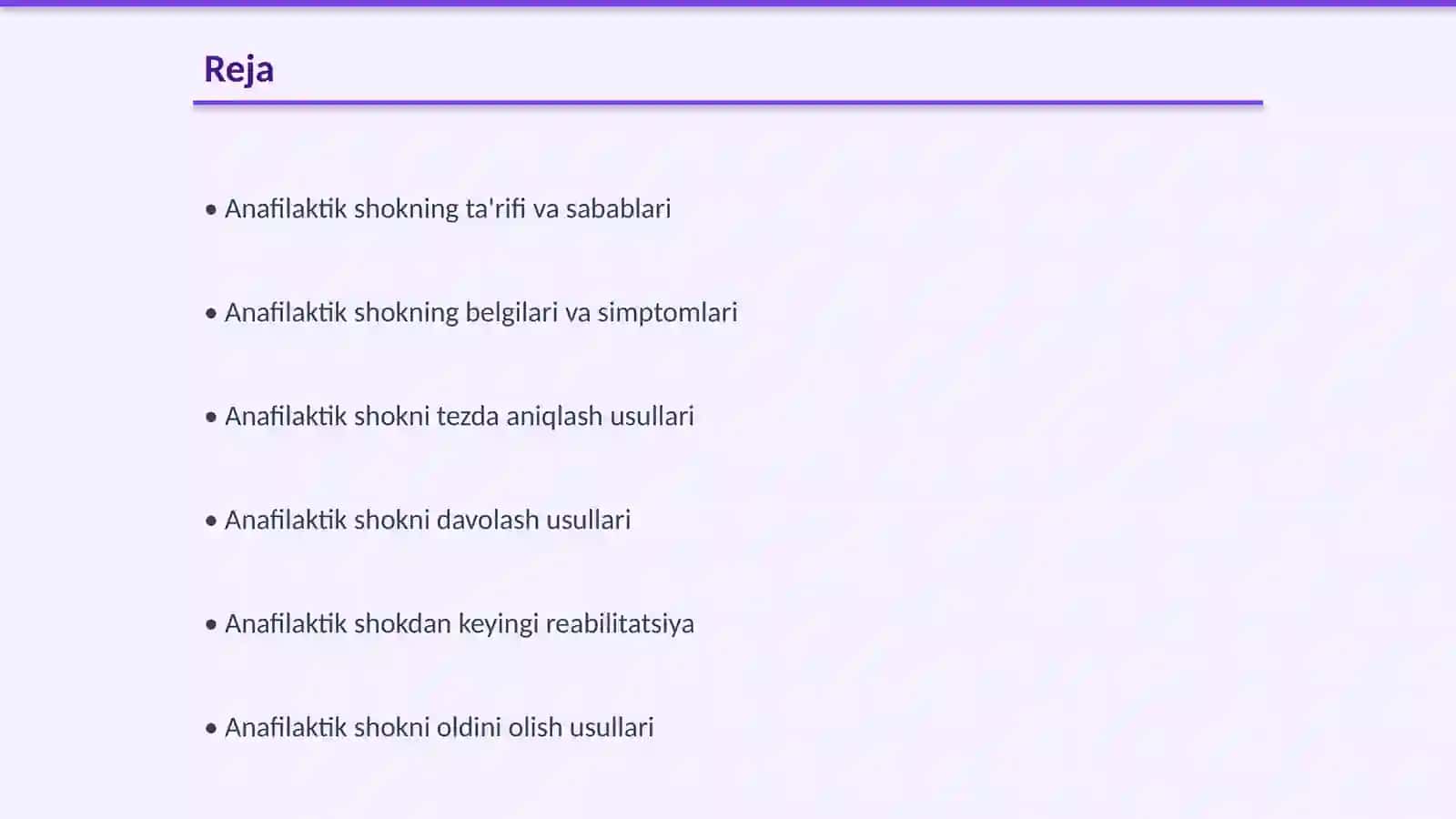 Anafilaktik shok va uni davolash 2