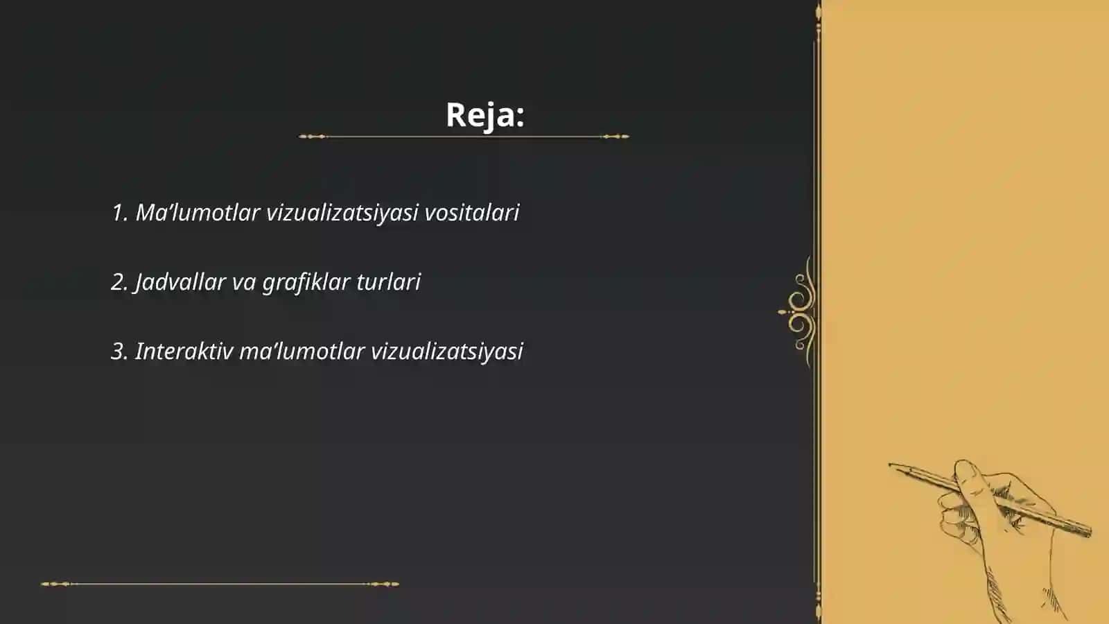 Maʼlumotlar vizualizatsiyasi vositalari 2