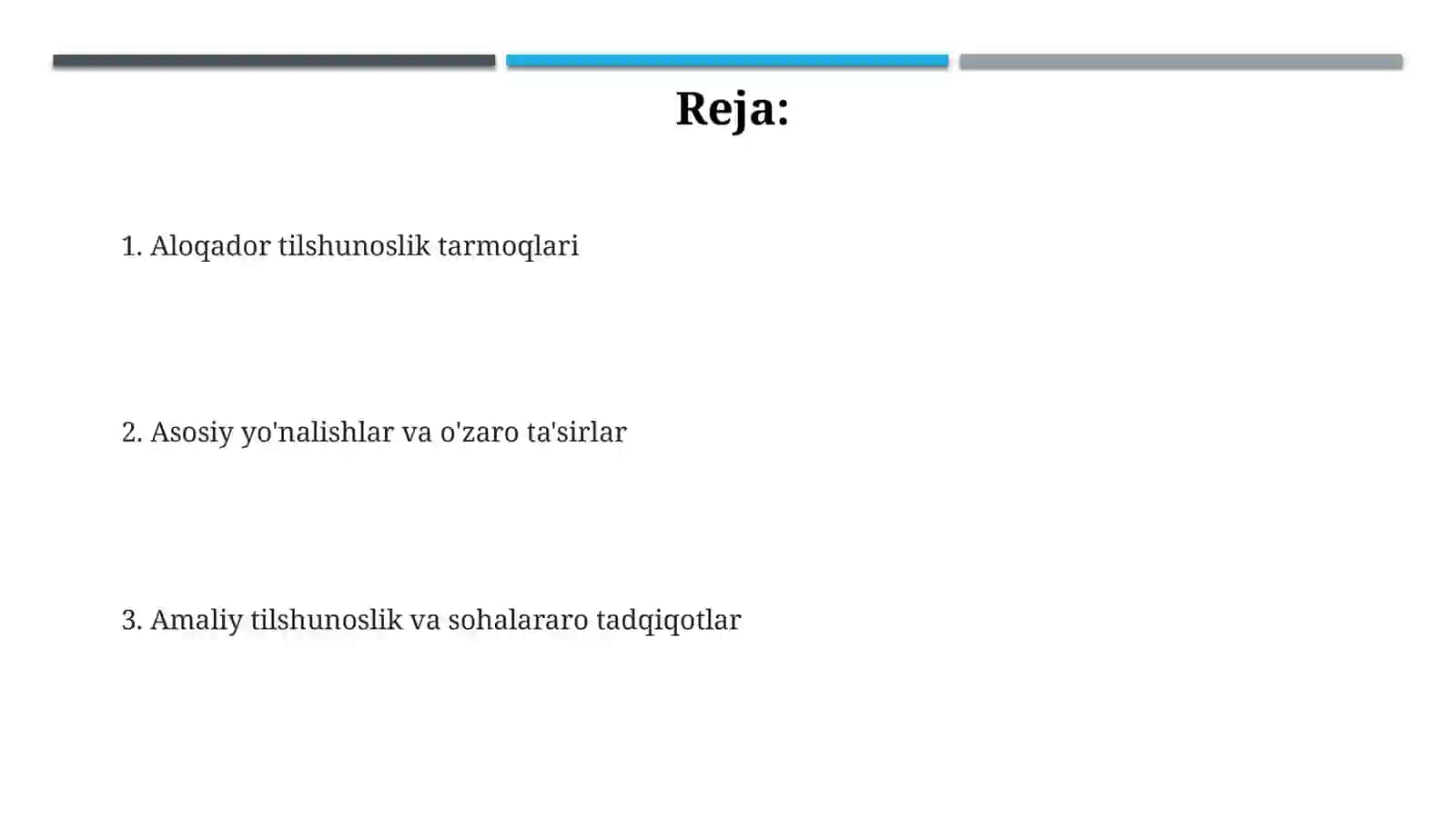 Tilshunoslikning yondosh yo'nalishlari 2
