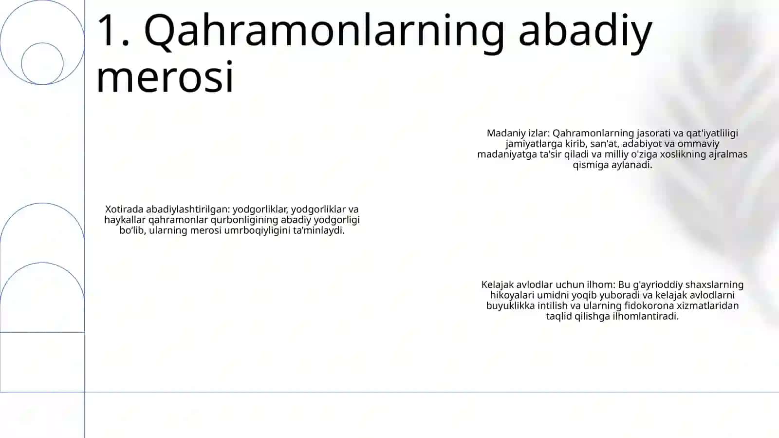 Qahramonlarning abadiy merosi 2
