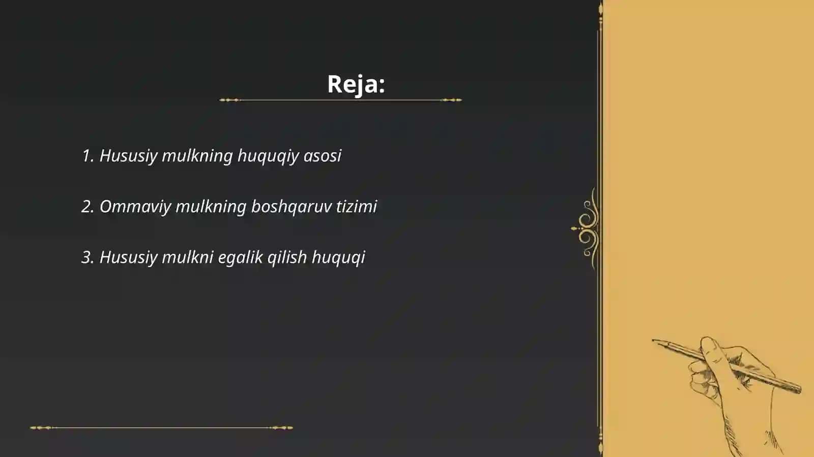 Hususiy mulk va ommaviy mulk 2