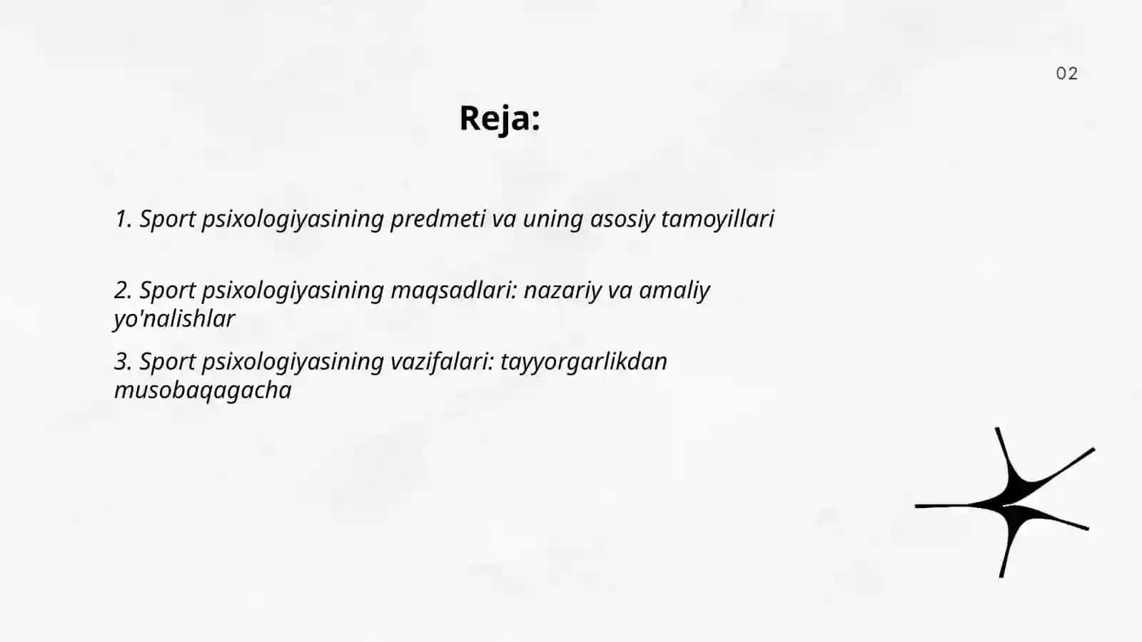 Sport psixologiyasi faning predmeti maqsadi va vazifalari 2