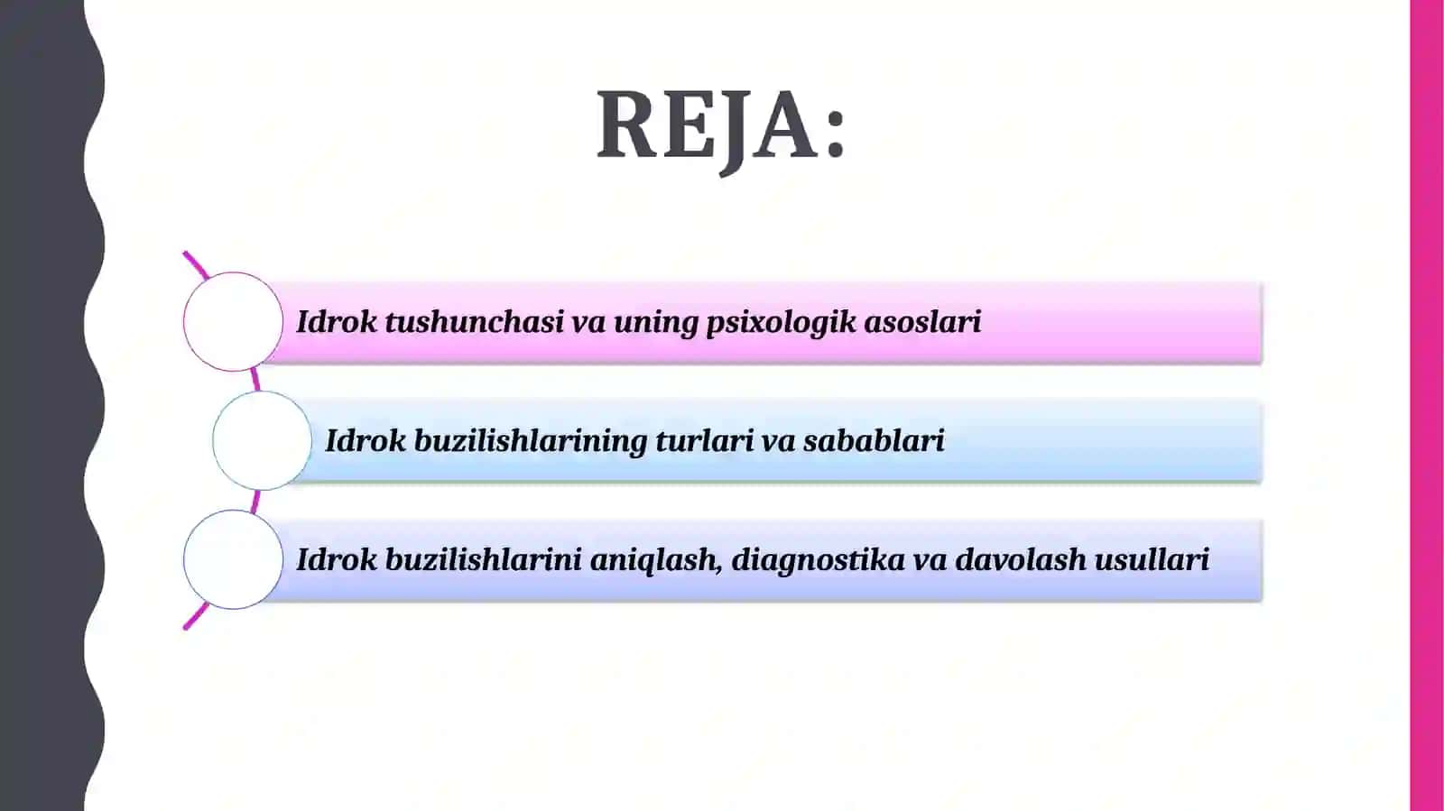 Idrok buzilishlari 2