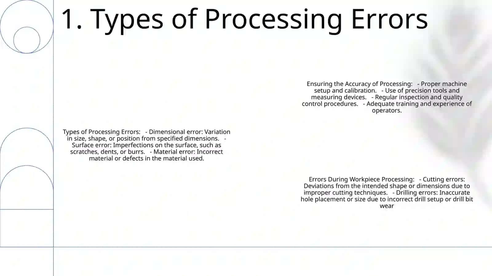 Ensuring The Accuracy Of Processing And Errors That Occur During The Processing Of Workpiece At The Workshop 2