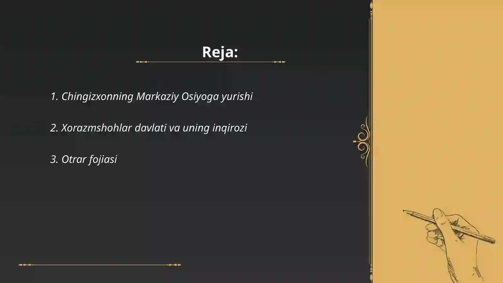 Chingizxonning Markaziy Osiyoga yurishi 2
