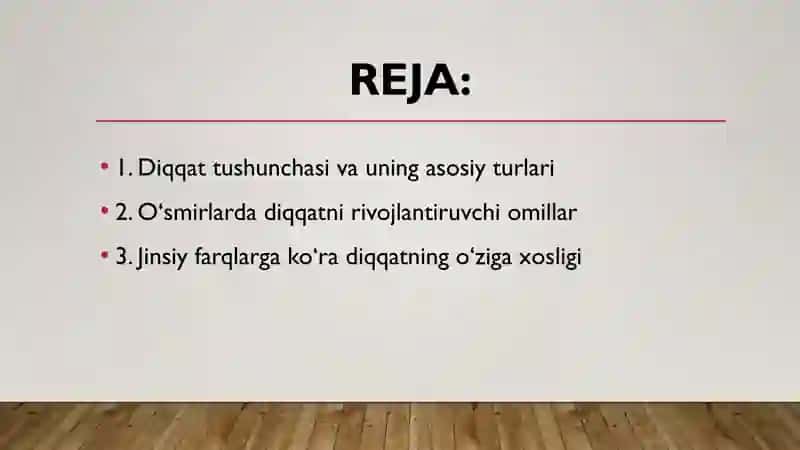 O'smirlarda Diqqatning Yosh va Jins Xususiyatlari 2