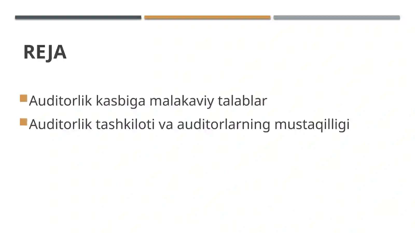 Auditorlikka sertifikat berish talablari 2