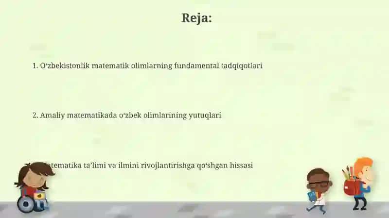 O'zbekistonli matematik olimlarning fundamental tadqiqotlari 2