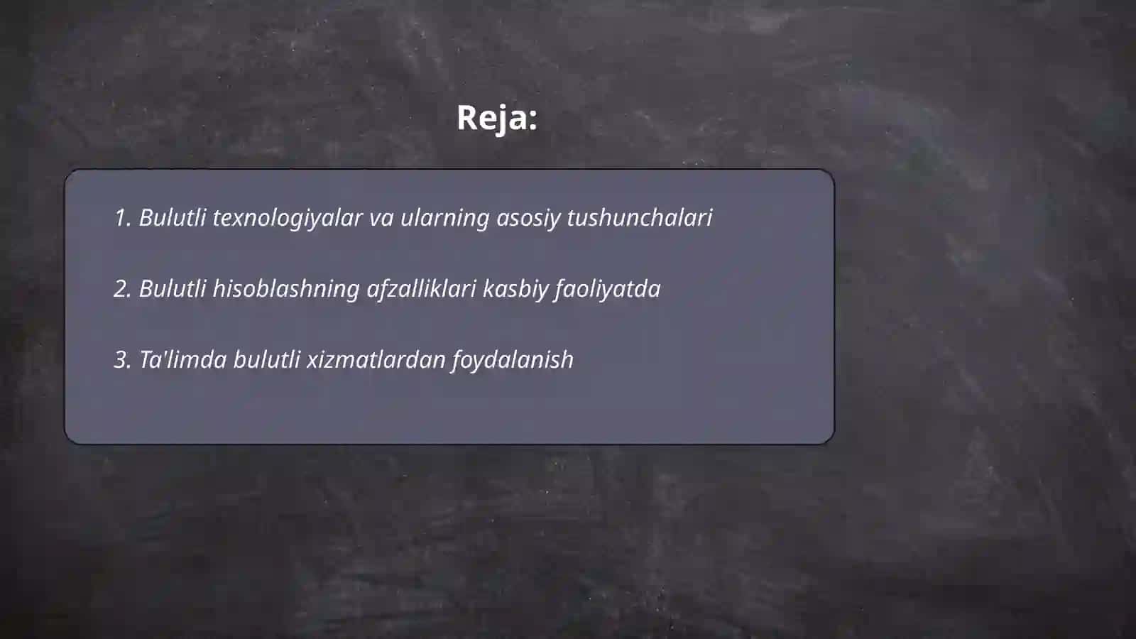 Bulutli texnologiyalar va ularning ta'limiy imkoniyatlari 2
