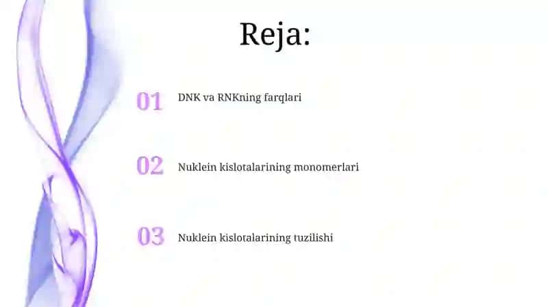 Nuklein kislotalarning tuzilishi 2