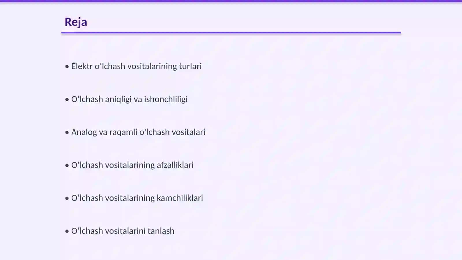 Elektr oʻlchash vositalarini qiyoslash 2