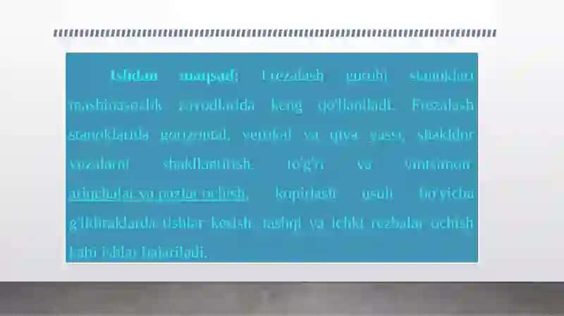 Frezalash stanoklari 2