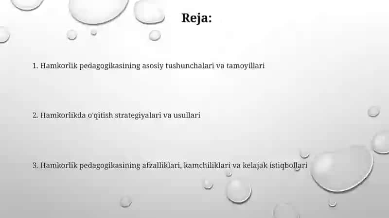 Hamkorlik pedagogikasi 2