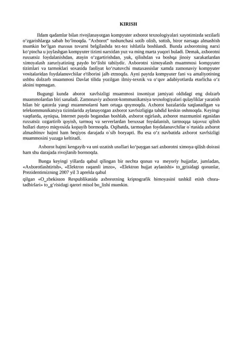 Axborot xavfsizligining huquqiy ta’minoti 2