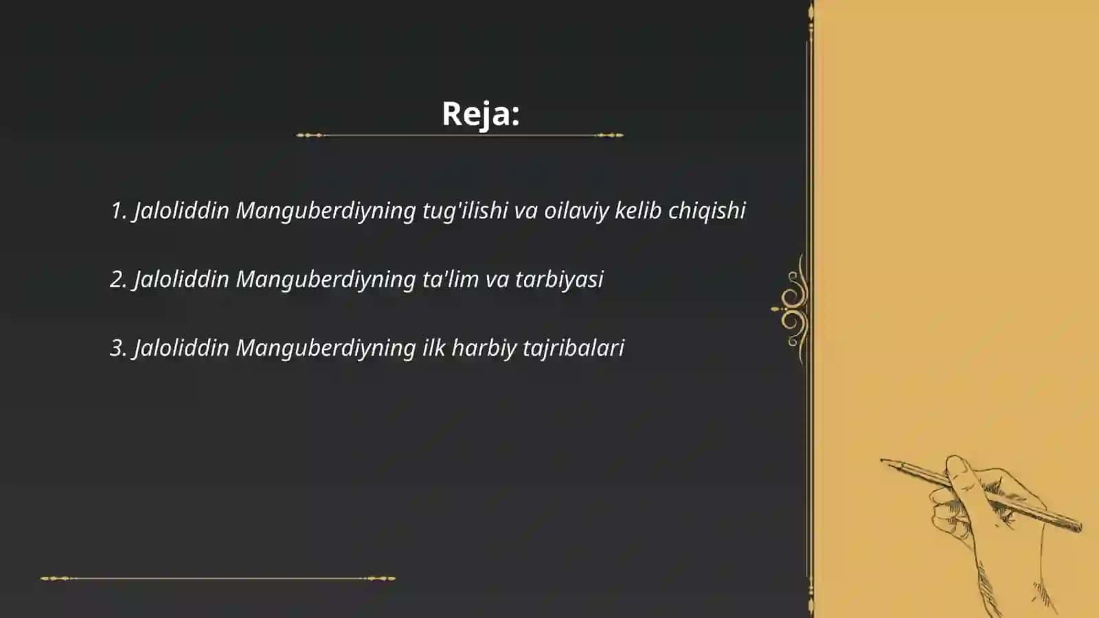 Jaloliddin Manguberdi hayoti haqida 2