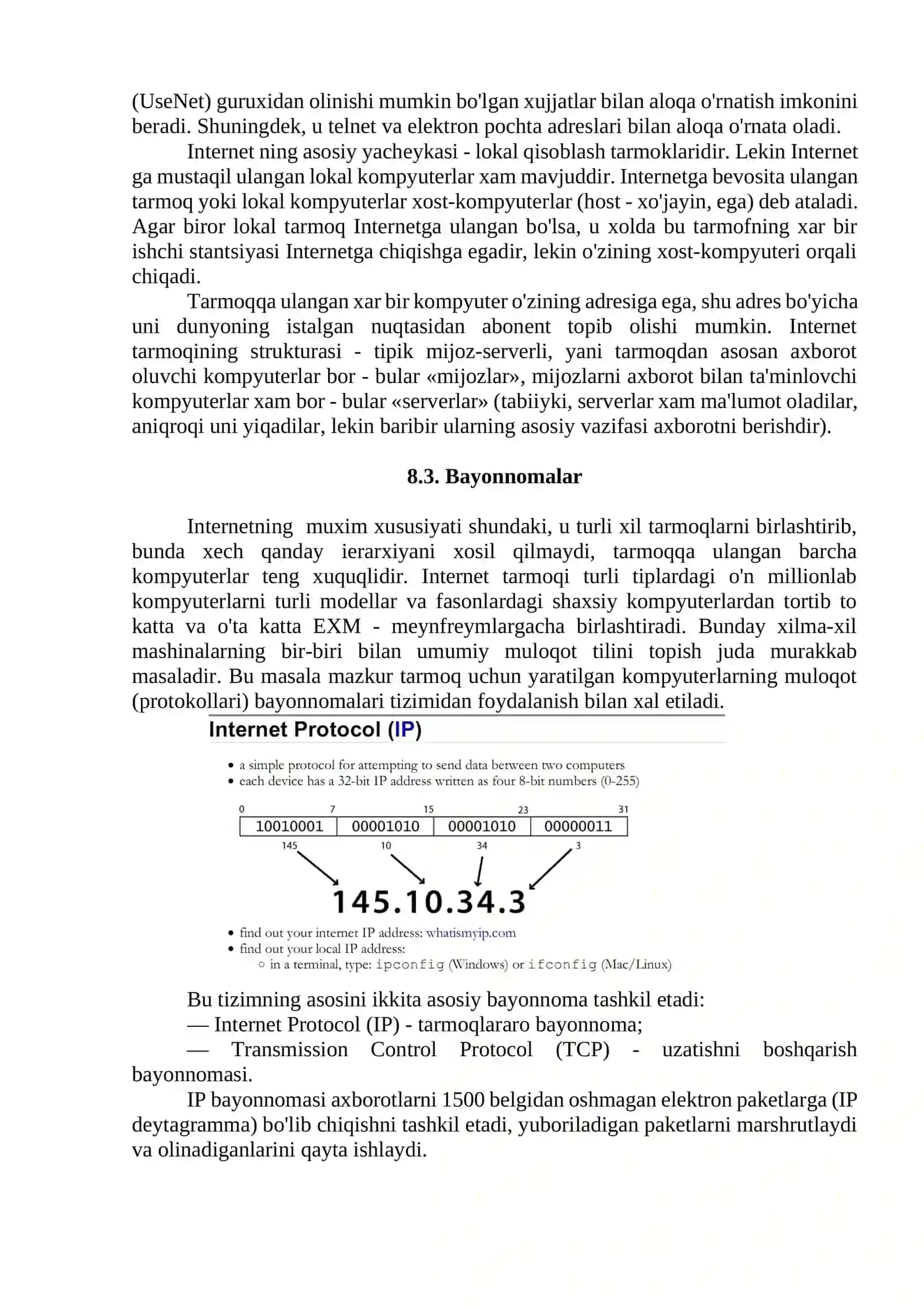 World Wide Web bilan ishlash 2