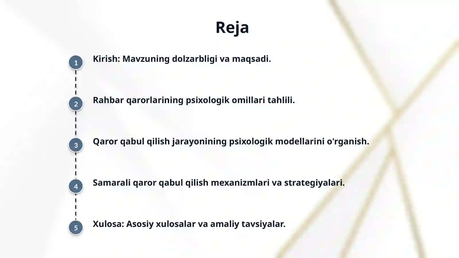 Rahbar faoliyatida qaror qabul qilishning psixologik xususiyatlari 2