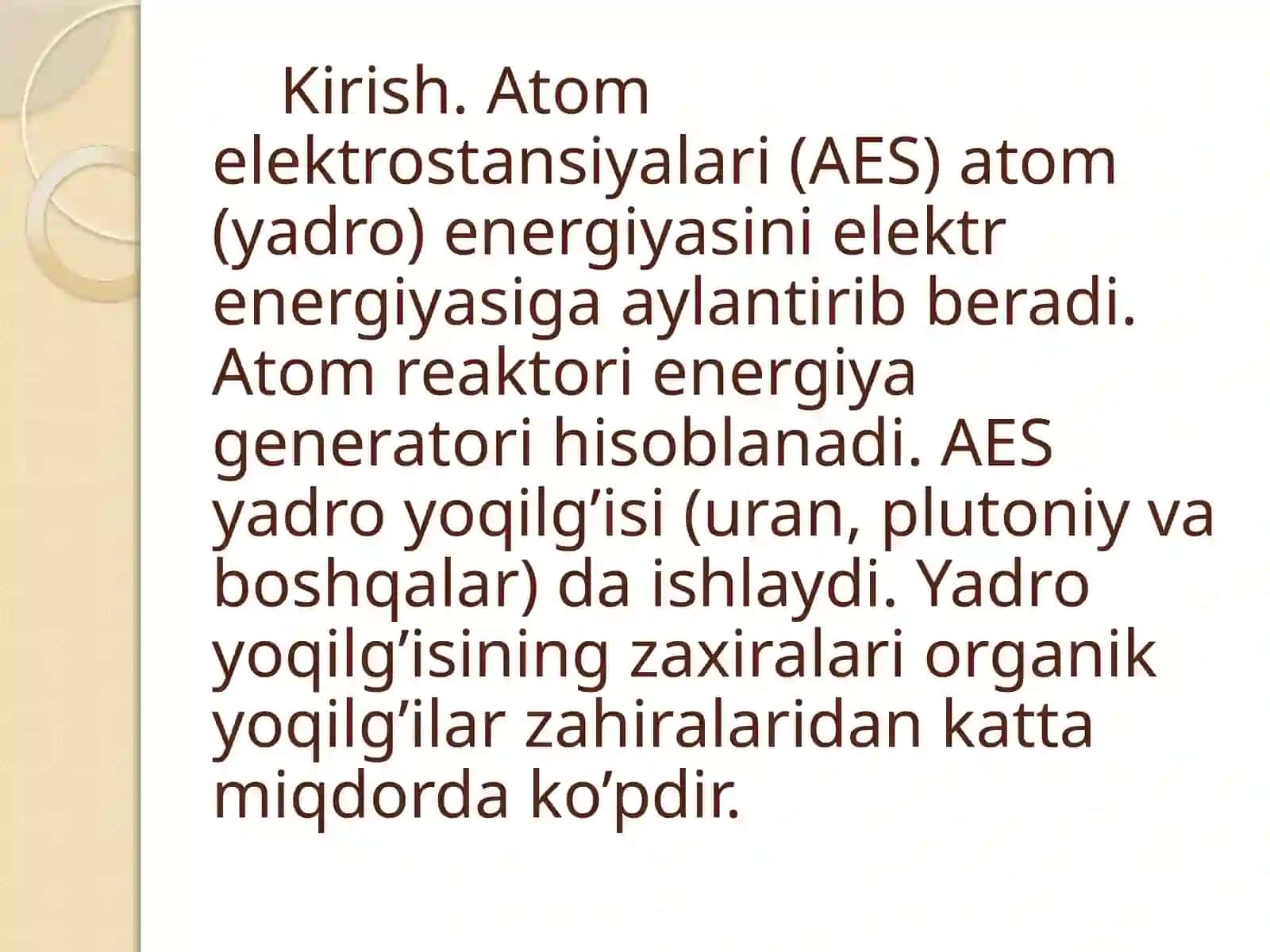 AES turlari va ishlash prinsipi 2