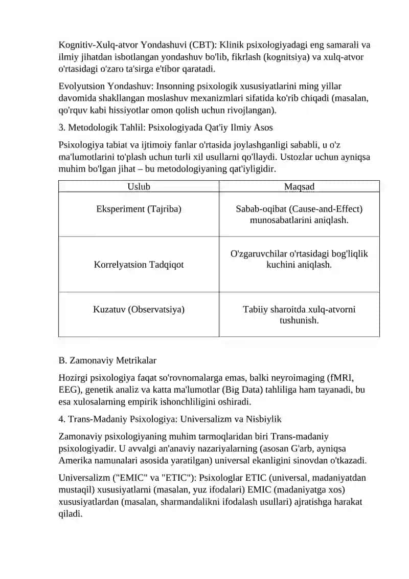 Psixologiyaning Fan Tarmoqlari 2
